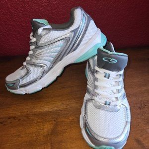 Champion Perform Fit Athletic Running Tennis Shoes - Women | Color: White & Teal
